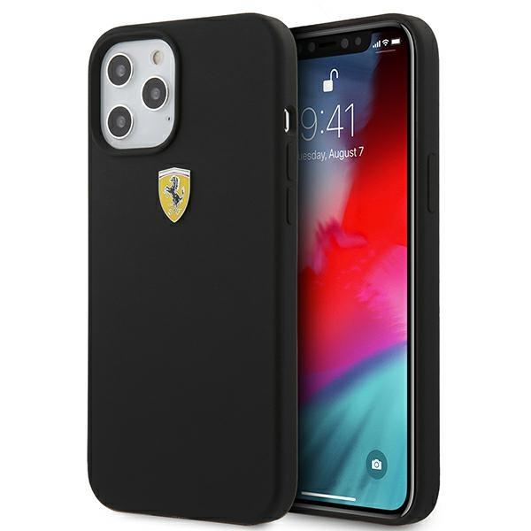 Ferrari Fessihcp12Lbk Iphone 12 Pro Max6,7 Czarny/Black Hardcase On Track Silicone