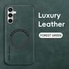 Magnetic Retro Leather Soft Case For Samsung Galaxy S24 FE S25 FE S25FE S24FE 5G Wireless Charging Phone Case Cover