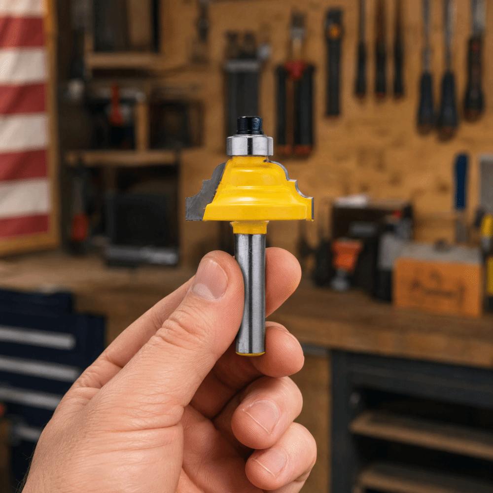 1/4 Inch Shank Edge Forming Router Bit 1-1/4 Inch Width Bead Molding Router Bit Trim Work