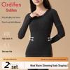 Audiffren Women's Thermal Underwear Set with Chest Pads