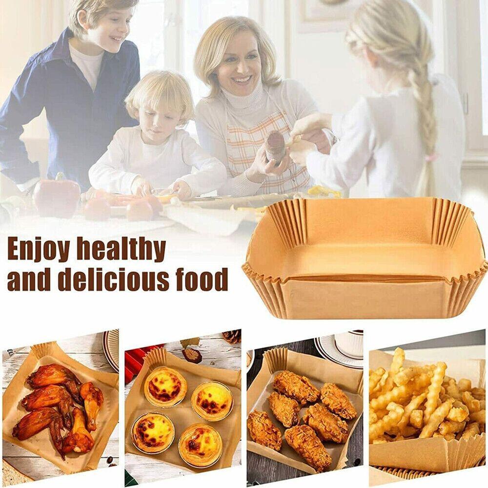 Silicone Oil Even Heating Wide Application Roasting Microwave Air Fryer Liners Disposable Paper