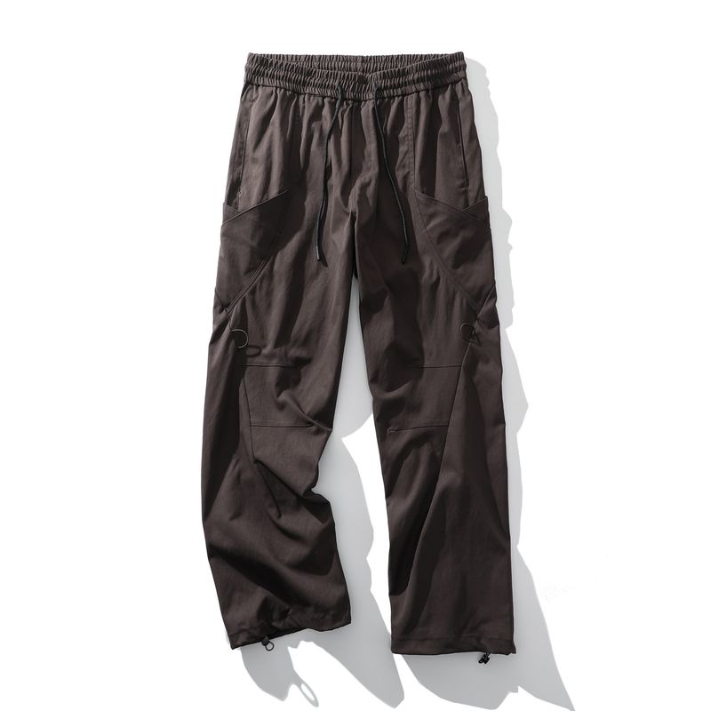 Outdoor Mountain-Style Functional Paratrooper Cargo Pants for Men, Spring and Autumn Wide-Leg Pants, Foreign Trade Men's Loose Casual Long Pants