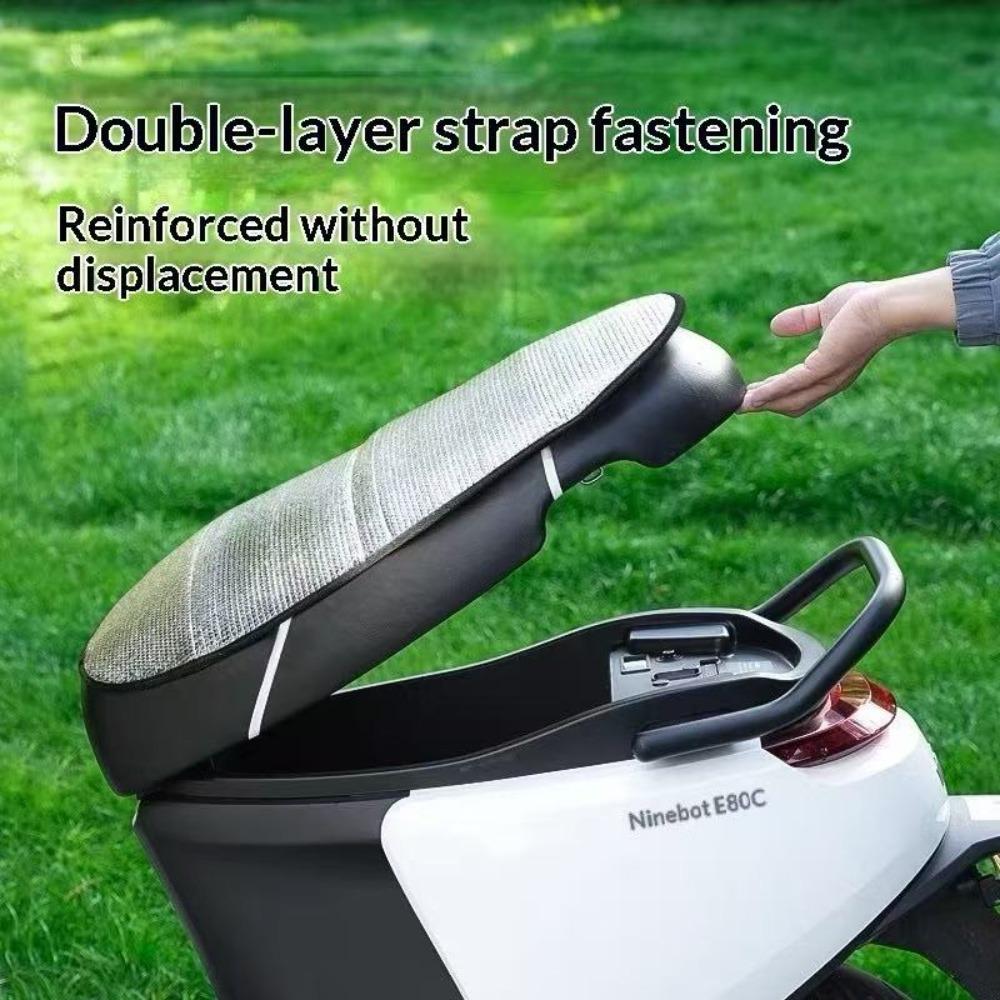 Motorcycle Seat Cushion Summer Electric Bicycle Pedal Seat Cushion Reflective Aluminum Foil Insulation Seat Cushion