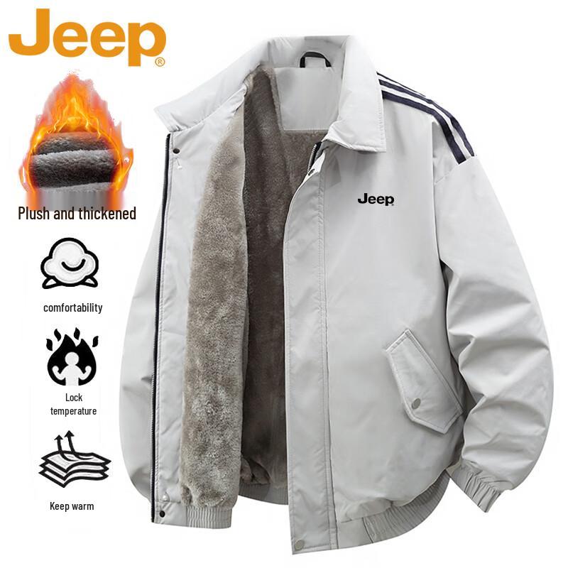 JEEP Men's Fleece-Lined Warm Jacket