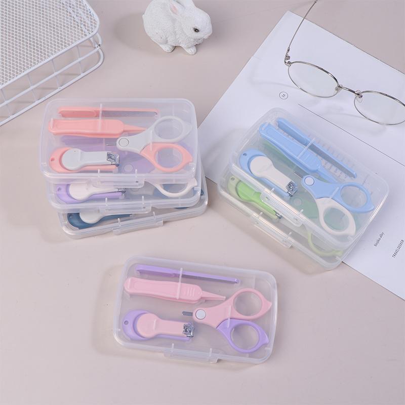 Bezpieczny dla dziecka zestaw do obcinania paznokci Trymer Obcinacz Czyste Pęsety Narzędzia Dziecko Niemowlę Zestaw do Obcinania Paznokci Narzędzia do Pielęgnacji Paznokci i Uszu Dziecka