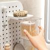 Plastic Hair Dryer Rack Punch Free Pegboard Organizer Practical Wash Face Tissue Box  Kitchen