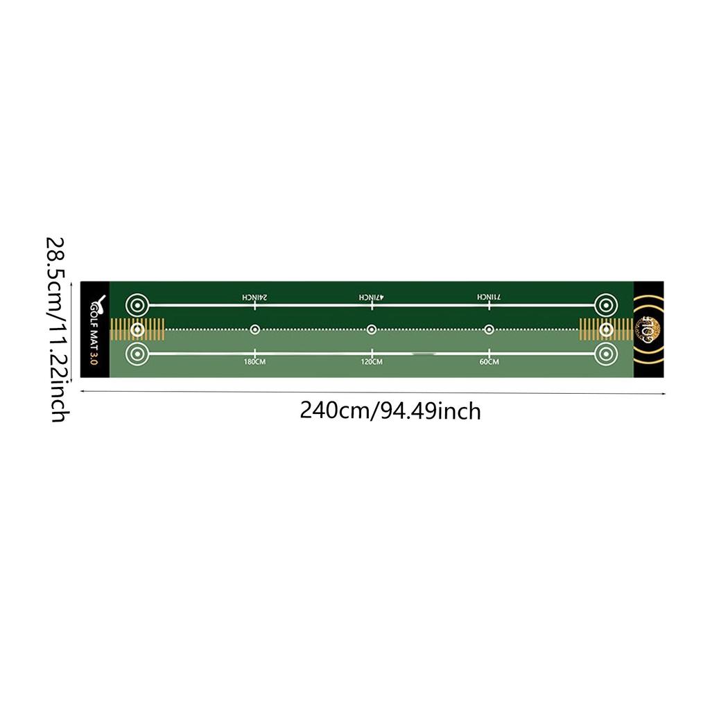 Golf Putting Mat Foldable Golf Training Putting Practice Detection Golf Accessories for Men Improve Golf Skills Golfer Home
