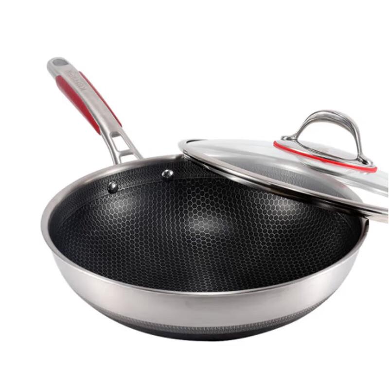Kangbach 316L Stainless Steel Honeycomb Non-Stick Wok