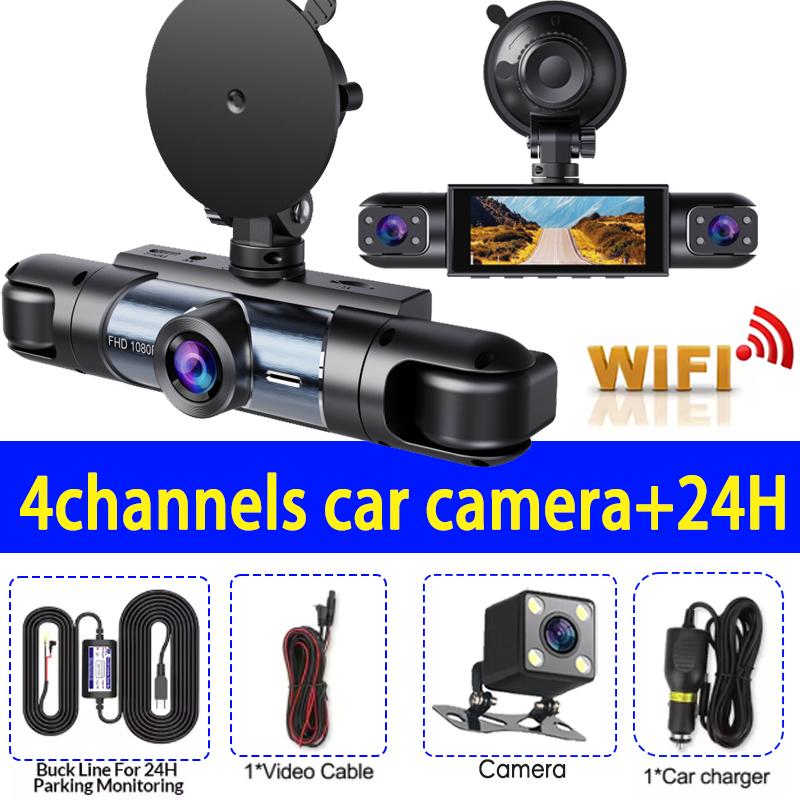 New 360° Car Camera 4Lens 1080P Dash Cam auto Night Vision car recording camera Car DVR Front Rear View Camera Casr accessory