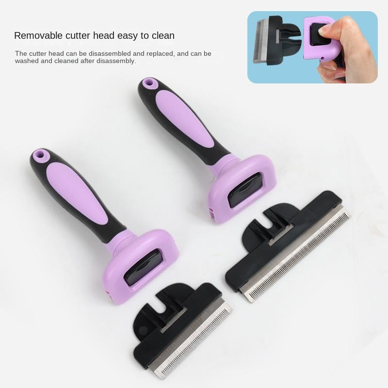 Dog hair knife button hair removal comb