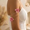 Vintage Elegante Bunte Emaille Blume Armmanschette Armbänder Für Frauen Männer Romantische Florale Offene Armreif Sommer Strandparty Schmuck