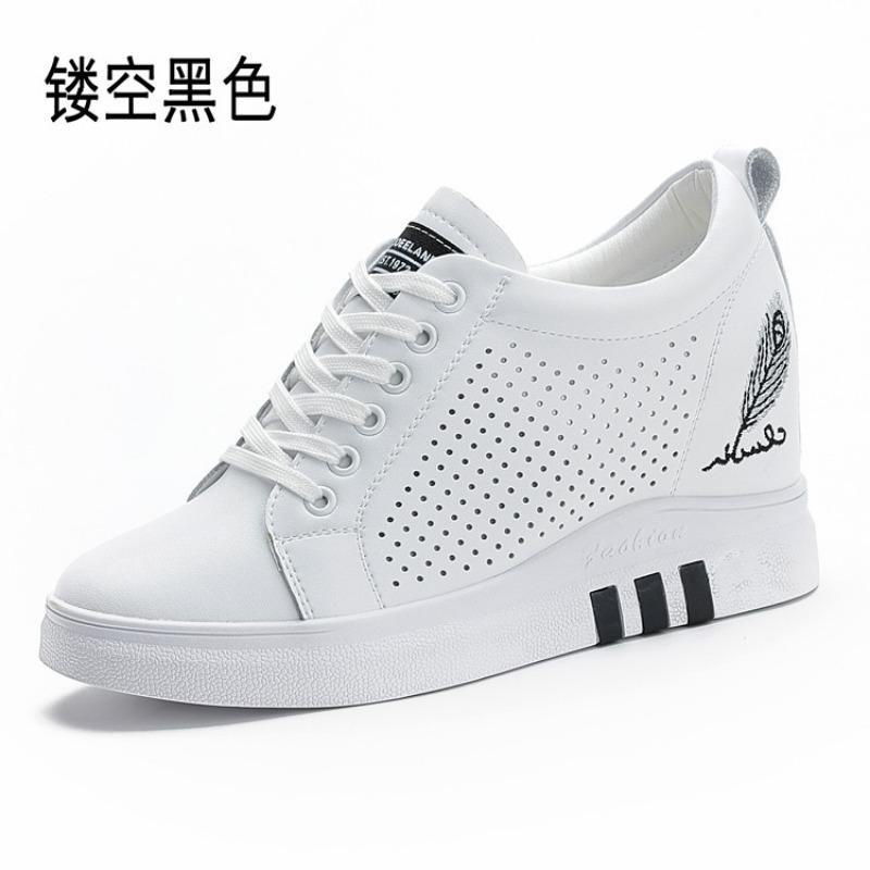 Trendy women's shoes spring new casual height increase breathable sports women's shoes
