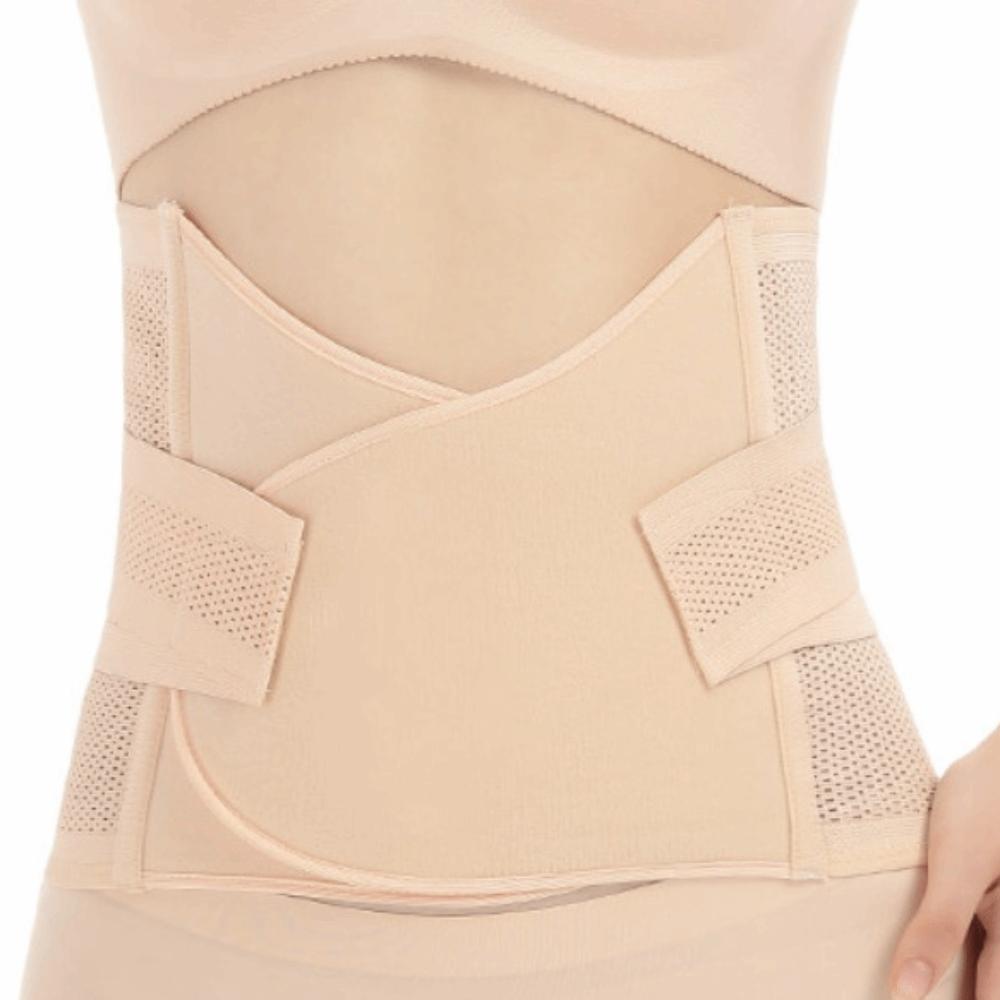 

Клеящийся пояс для талии Бесшовный женский пояс Эластичный послеродовой пояс для коррекции фигуры Женский M телесный