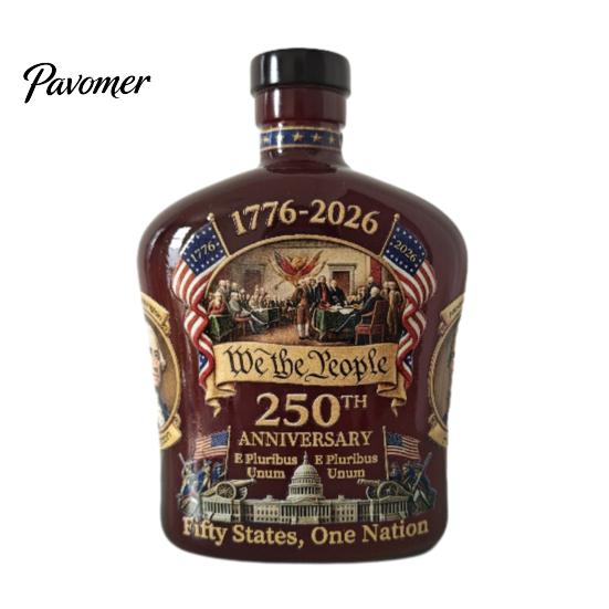 Collectible Whiskey Bottle 250th Anniversary Wine Elegant Handcrafted Drinkware for Storage And Display Gift Anniversaries Special Occasions