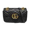 [Pre-Owned] GG Marmont Matelassé Mini Bag 'Black' - Good #WKK6KX