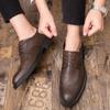 Ανδρικά Δερμάτινα Παπούτσια Business Casual Μυτερά Παπούτσια Derbies Brogue