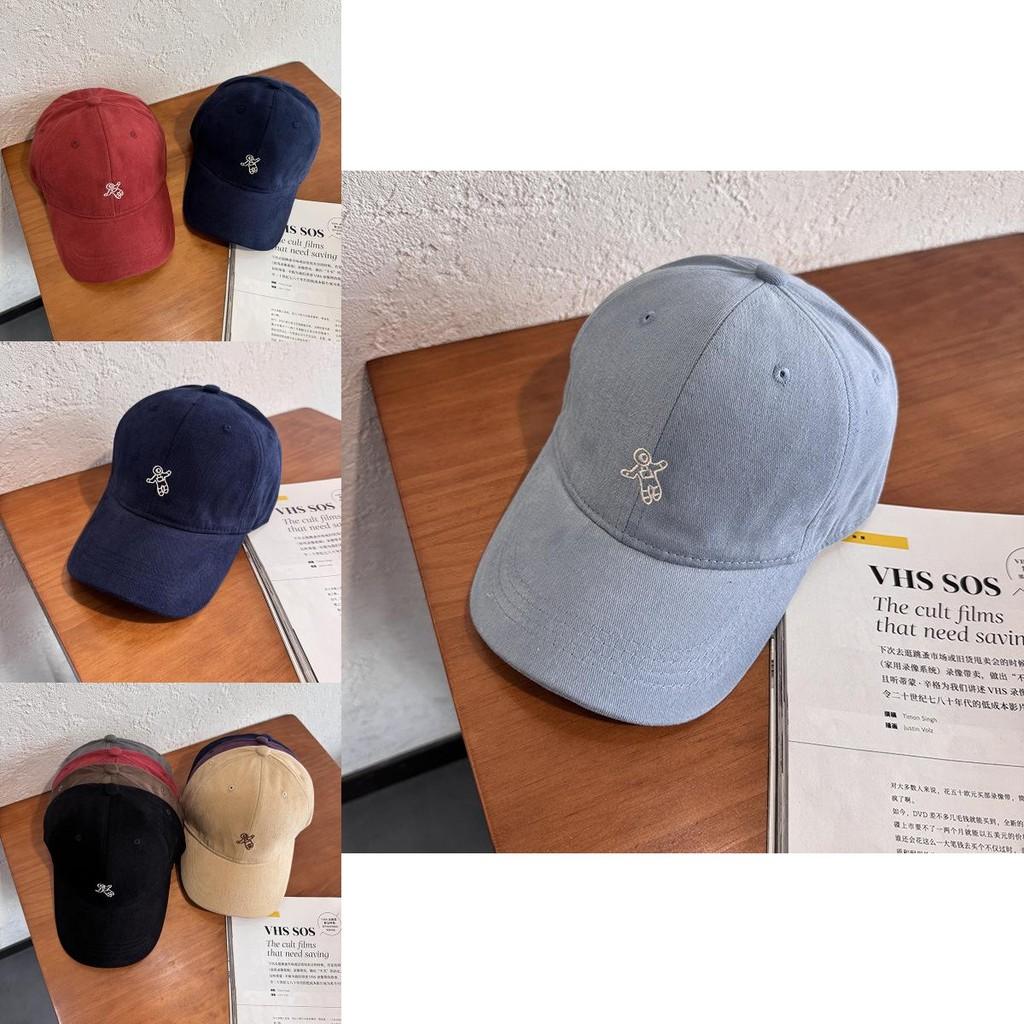 Cotton Embroidered Cartoon Baseball Cap With Sunshade For Women And Men Spring Summer
