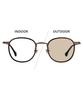 [Zoff] Wellington-style Photochromic Sunglasses  JOURNAL STANDARD relume (Lens color changes, UV protection, unisex, men'swomen's, stylish, driving)
