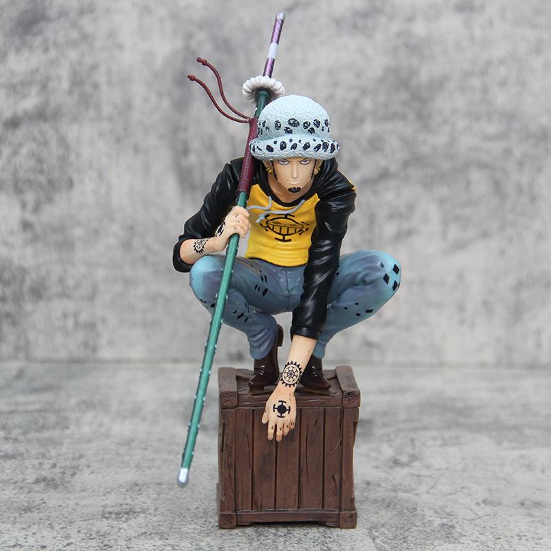 21cm One Piece Figures Trafalgar D. Water Law Action Figures Anime Pvc Model Statue Ornamen Collection Decoration Toys Gifts