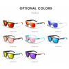 2025 Kdeam Polarized Sunglasses for Men Women Fashion Unisex Brand Trendy Outdoor Eyewear For Couple Mirror red lens