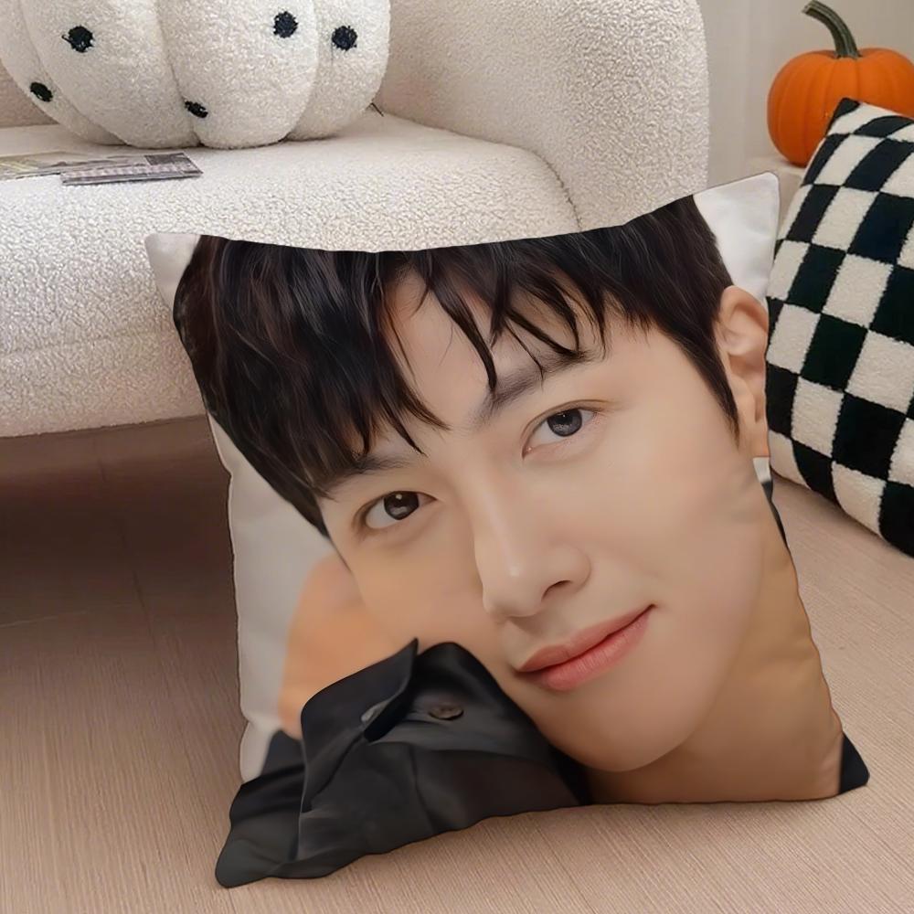JJi Chang wook Cushion Cover Throw Pillow Cover Hidden Button Durable Polyester Chair Cushion