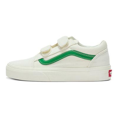 Zapatillas de Skate Casuales de Caña Baja para Niños Blancas Verdes Zapatilla Infantil VN0A4BUVRFX