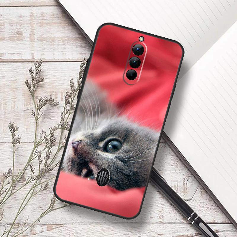 Cute Cat Animal Case For ZTE Nubia Red Magic 11 10 9 8 8S 9S 10S Pro Plus 6 7 6S 7S Pro 5G 6R 10 Air Funda