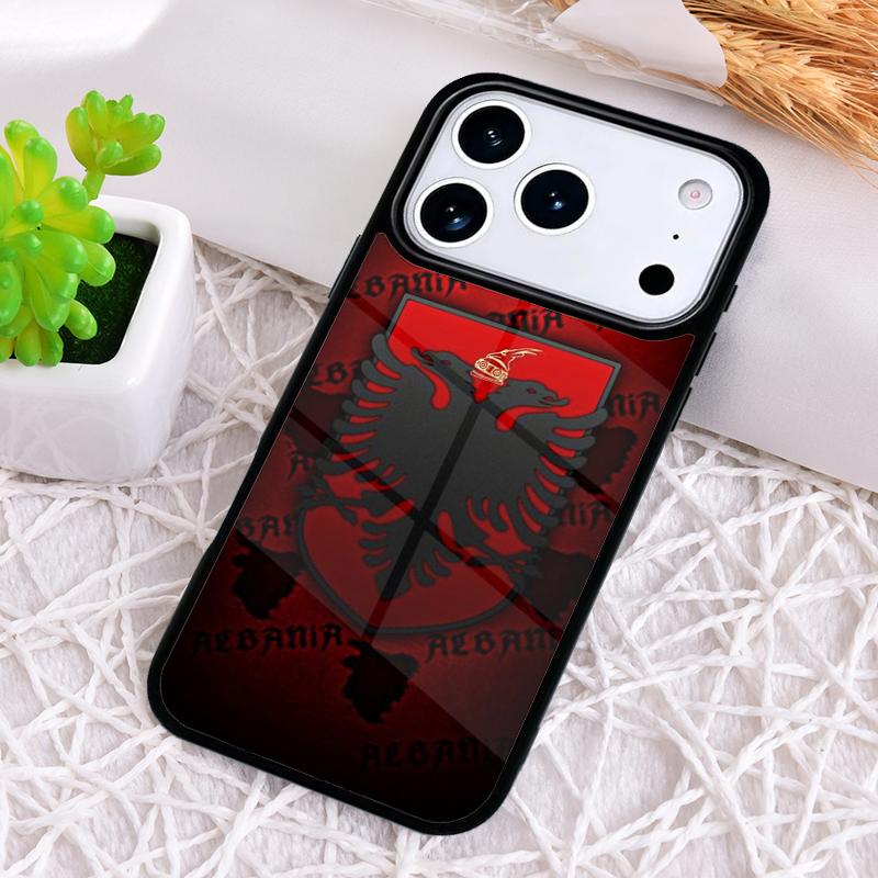 Albania Albanians Flag Phone Case for iPhone 17 Air 16 15 11 12 14 13 Pro Max Shockproof Cover