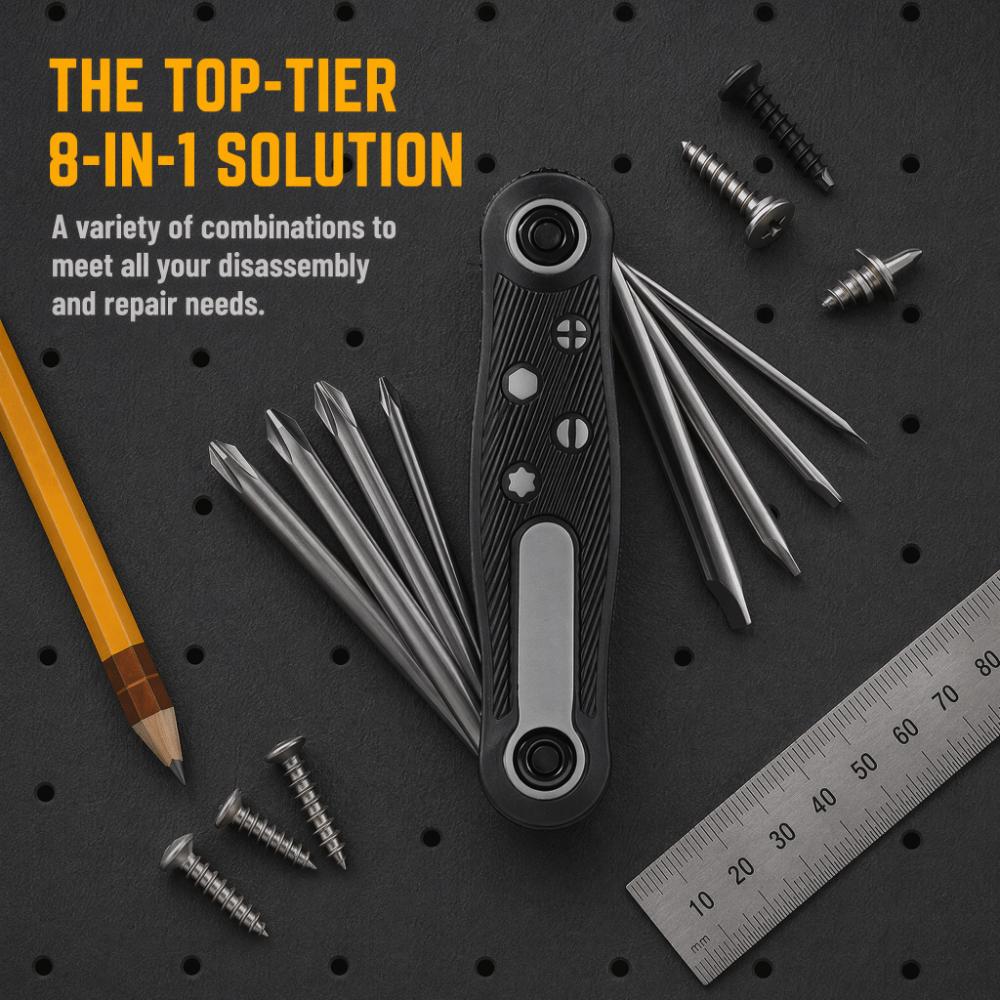 Ergonomic Handle Folding Screwdriver Set Multifunctional Screwdriver Tool Household Repairs