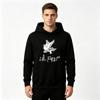 Men's Y2K Hip Hop Streetwear Hoodie, Cry Baby Flying Bird Print Long Sleeve Pullover Sweatshirt Casual Loose Warm Hooded Tops For Men Daily Wear