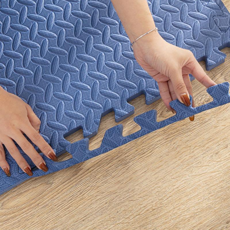 30*30cm Sport Matte Bruchsicher Blatt Adern Einfarbig Gym Home Schutz Bodenbelag Yoga Matte Täglichen Gebrauch