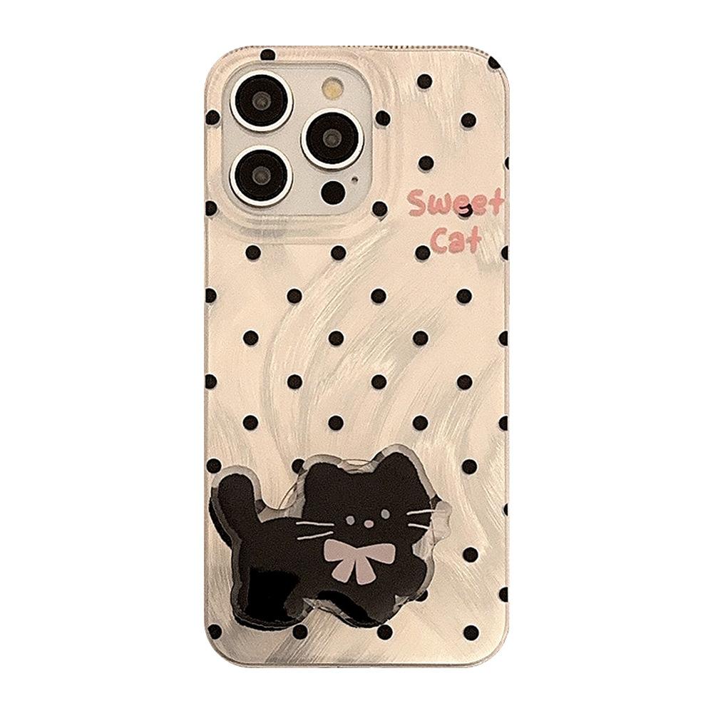 Ins Storm Point für Apple 17pro Max für IPhone16 Handyhülle 15 Federgarn 14 Katzenständer 11 Hart