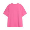 Li-Ning Comfortable Simple Letter Round Neck Breathable Versatile Loose Short Sleeve T-Shirt Men Tops Energy-Pink Square ATSV507-9
