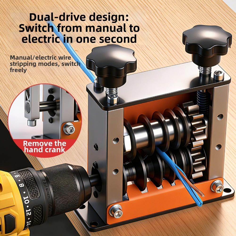 Manual Dual-drive Wire Stripper, Suitable For Precise Cutting And Stripping Of 1-17mm Scrap Wire And Copper Wire Cables