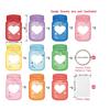 Ensemble de Cartes de Saint-Valentin pour Enfants - 30 Modèles de Bocal avec Adhésifs & Sachets