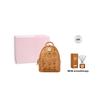MCM Stark Classic Double-Sided Studded Coated Canvas And Leather Trim Backpack Mini Unisex Backpack Brown Cognac MMKAAVE13CO001