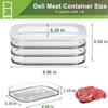 Fresh-Keeping Box With Lid Food Grade Frozen Plastic Kitchen Refrigerator Special Storage Box Deli Meat Containers Dropshipping