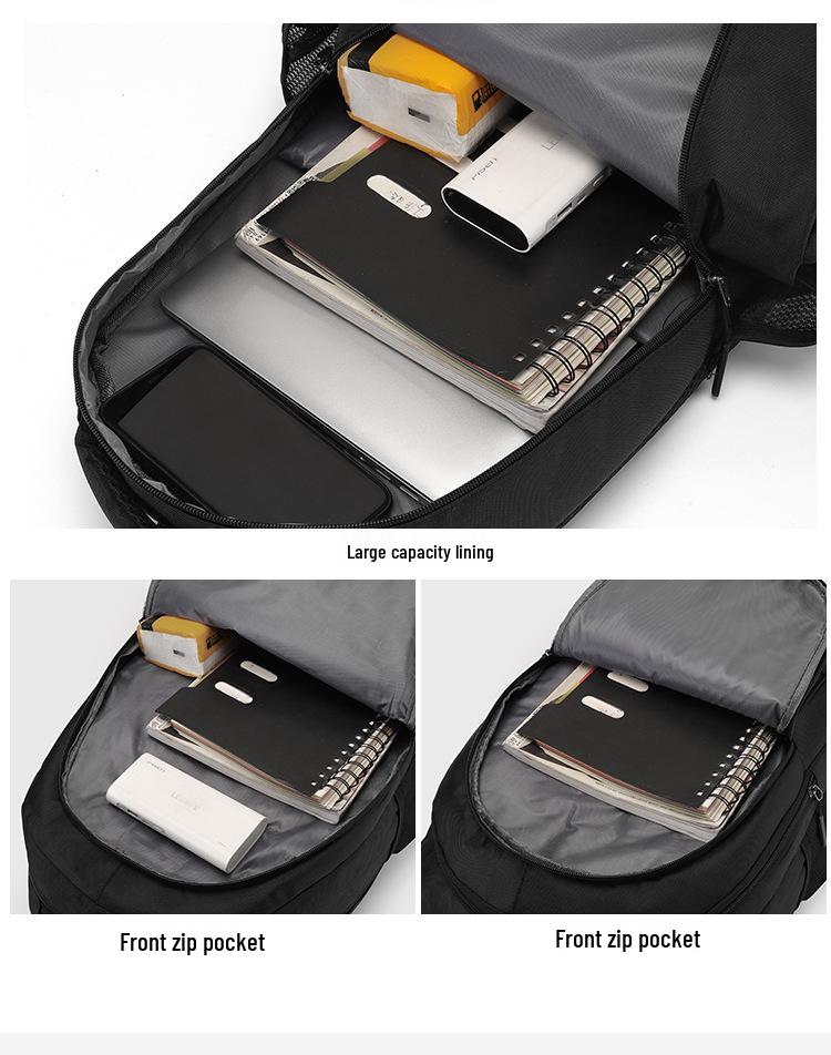 Men's Casual Large-Capacity Computer Backpack - Stylish Schoolbag