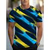 3D digitale print heren T-shirt, casual ronde hals korte mouw