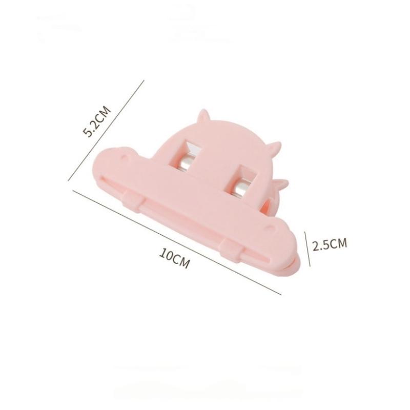 3 Pcs Portable Plastic Food Seal Clip Kitchen Snack Bag Milk Powder Moisture Proof Fresh Keeping Bag Clip For Home And Travel Use