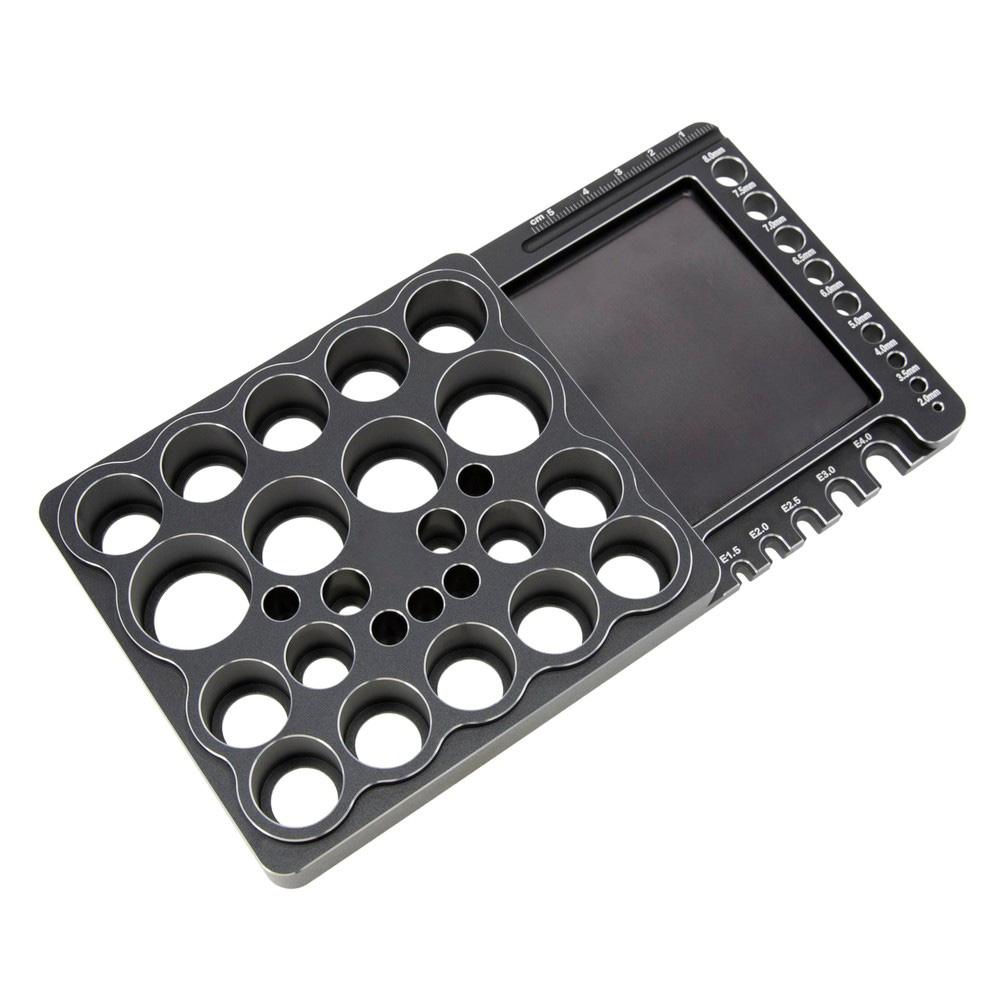 For RC Cars RC Tool Rack RC Workshop As Shown In The Figure Measuring Instruments Included Screw Storage Slots