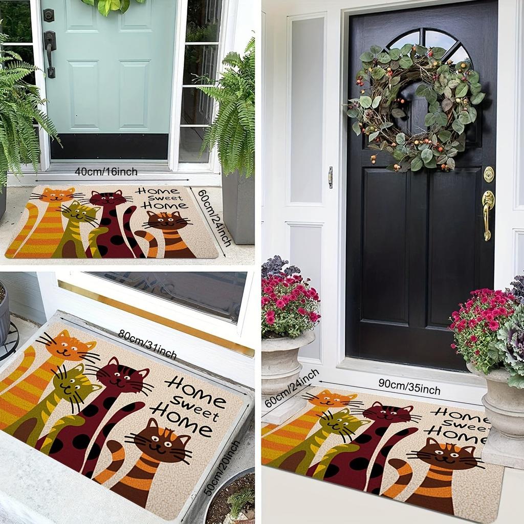 1PC Beach&Wave Pattern Door Mats Kitchen Rugs Non-Slip Pop Design Living Room Rugs Bath Mat Carpet for Home Sink Laundry Decor