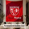 Custom Text Tapestry racing club de lens Print Wall Tapestry Indoor Living Room Wall Decor