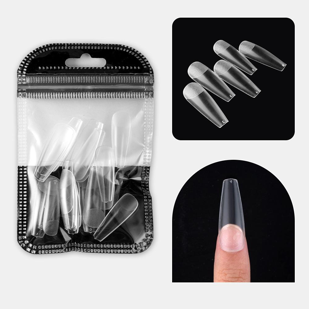 Nail Art Tablets Ultra-Thin And Seamless Half-Stickers, Full Stickers, Matte Square Long Water Droplets, Almonds, No-Carving And Grinding Fake Nail