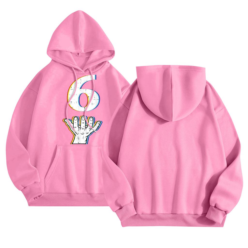 Graphic Hoodies For Women Cute Pullover Long Sleeve Preppy Sweatshirts Letter Printed Hooded Tops Fall Winter