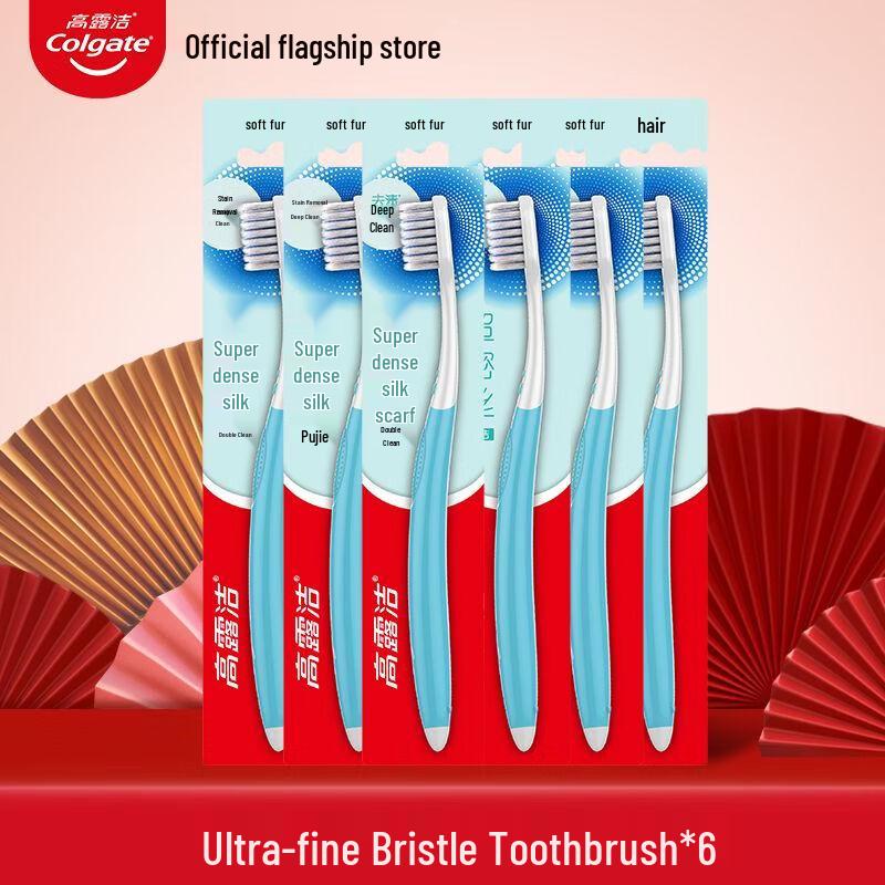 Colgate Ultra-Dense Soft Bristle Toothbrushes, 6-Pack