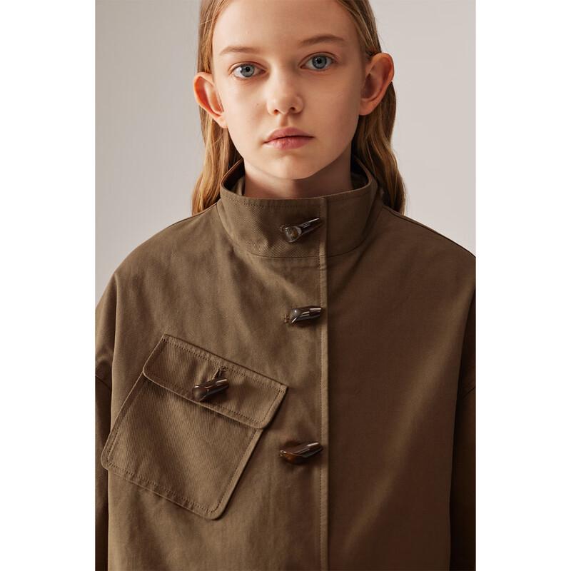 ELLE KIDS Girls' Vintage Workwear Toggle Jacket