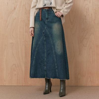 Saia Jeans Reta Lavagem Natural Zc10qs009on