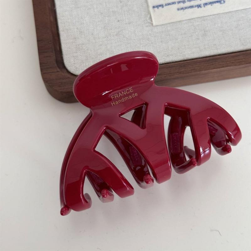 Acetic Acid Thickened Gold Label Gripper Simple and Retro Medium-sized Back Head Updo Shark Gripper