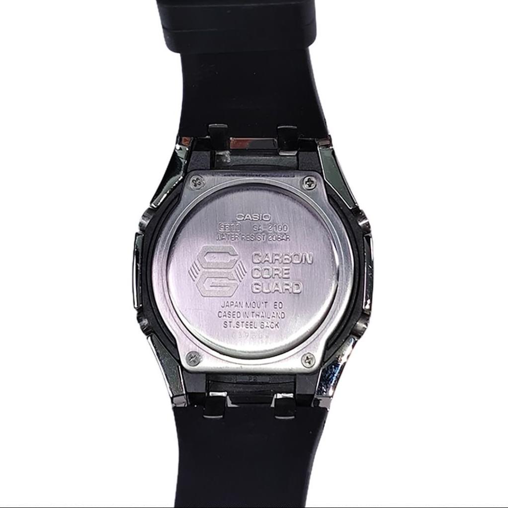 Casio Men Liquid Crystal/Analog Dual Display Series Black Watch GA-2100-1A